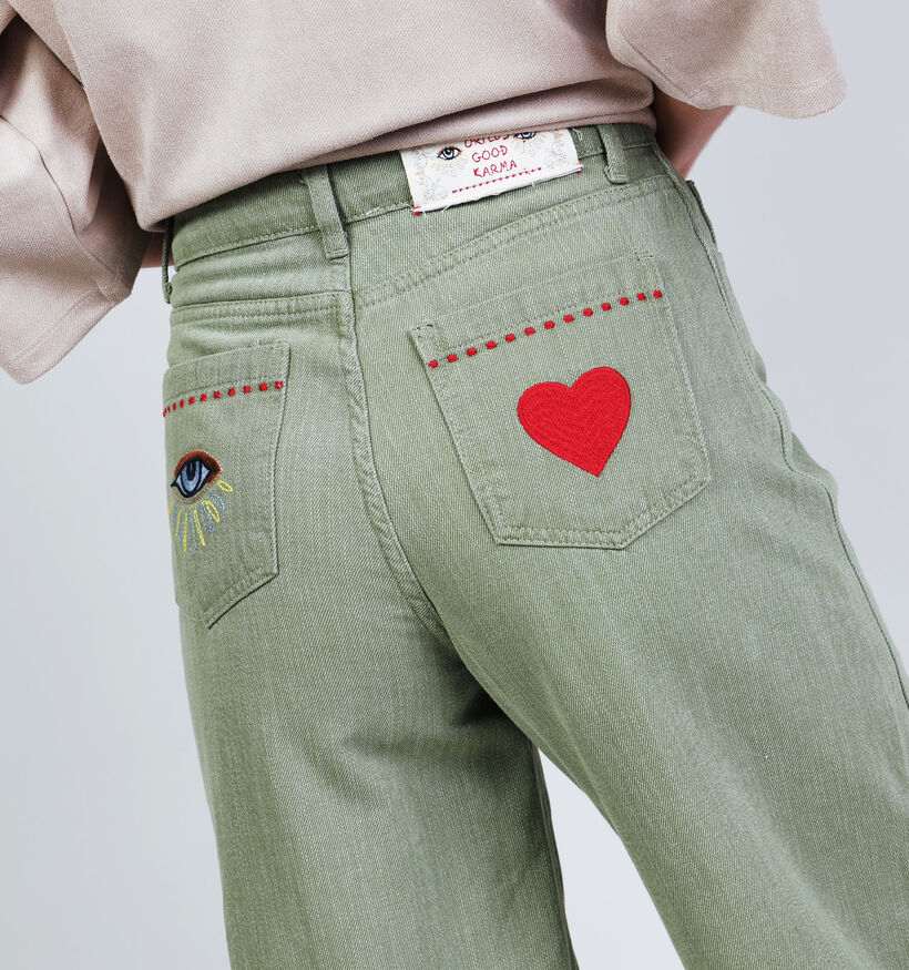 Orfeo Vinciane Kaki Jeansbroek voor dames (371943)