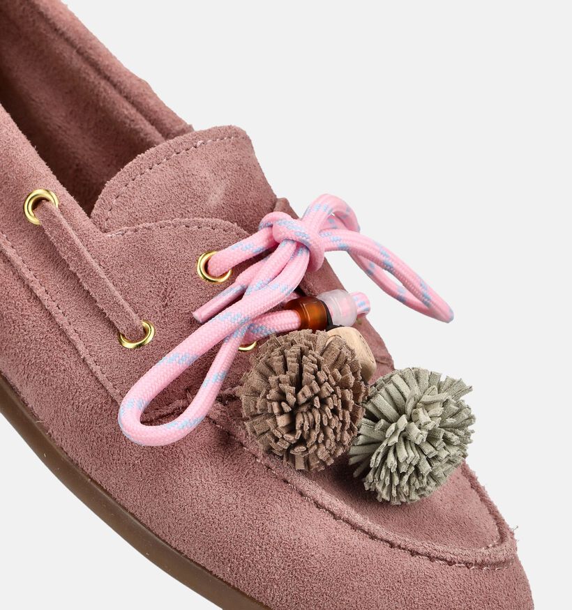 Shoecolate Chaussures plates en Rose pour femmes (384054)