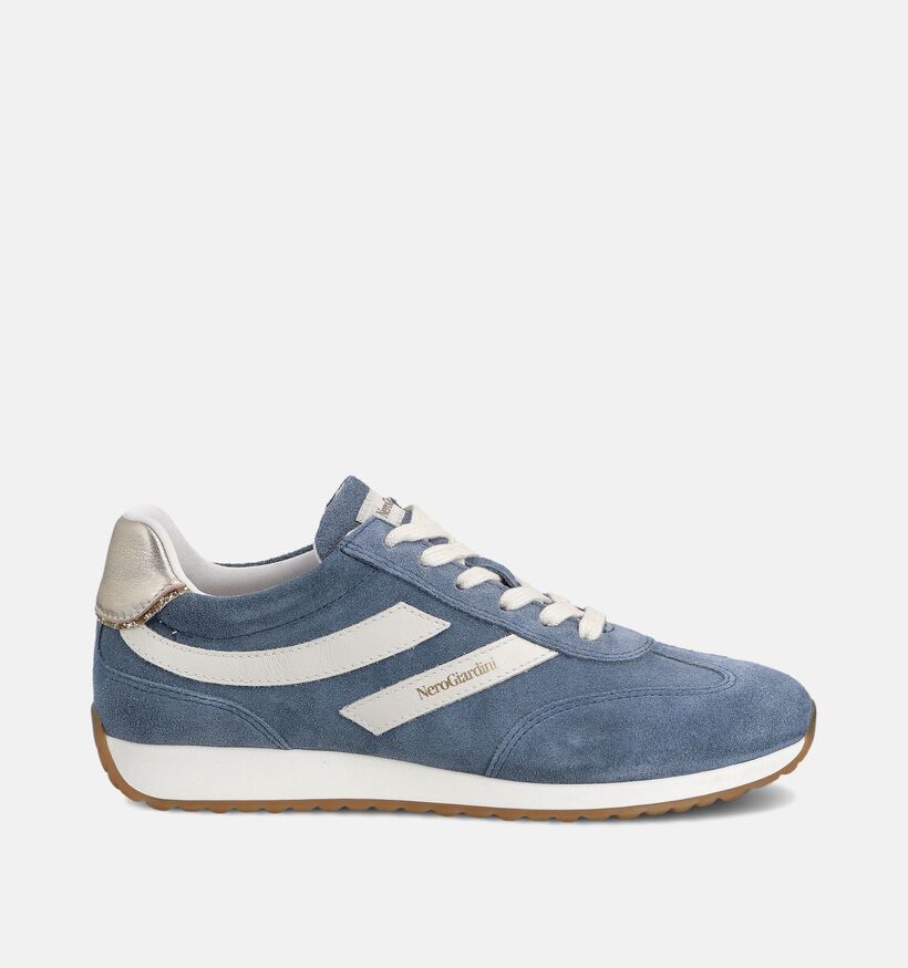 NeroGiardini Blauwe Sneakers voor dames (374164) - geschikt voor steunzolen