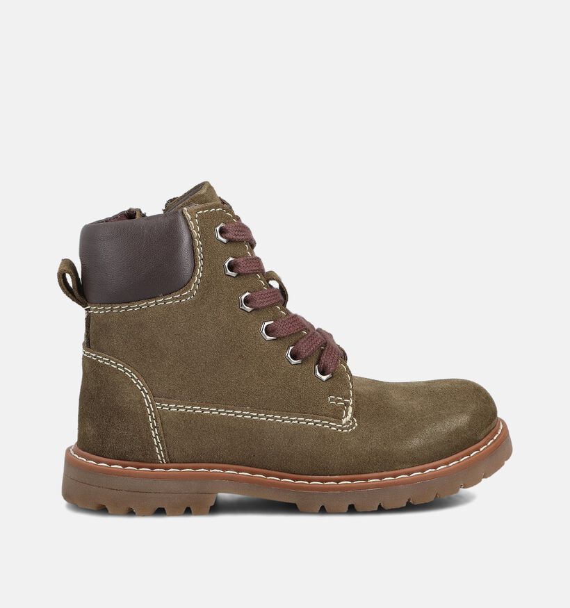 Milo & Mila Chaussures hautes en Vert pour filles, garçons (363291)