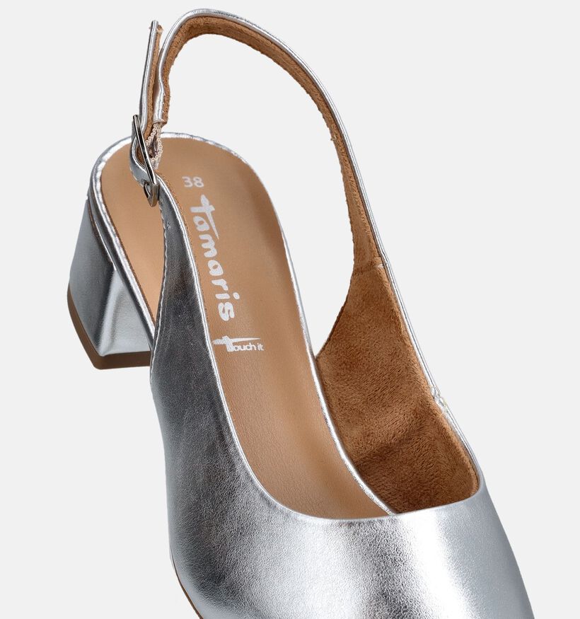 Tamaris Escarpins slingback en Argent pour femmes (367599)