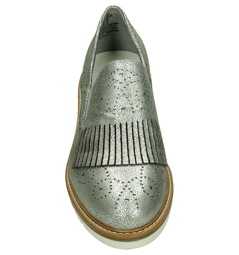 Tamaris Chaussures slip-on en Argent en cuir (189694)