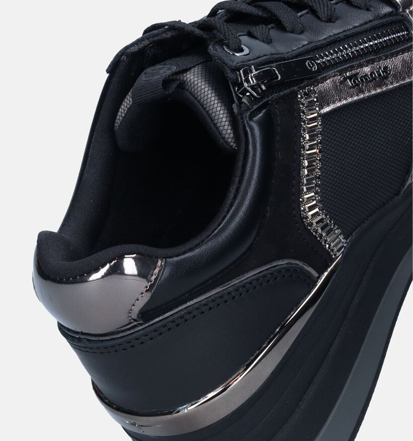 Tamaris Grijze Sneakers met sleehak voor dames (344627) - geschikt voor steunzolen