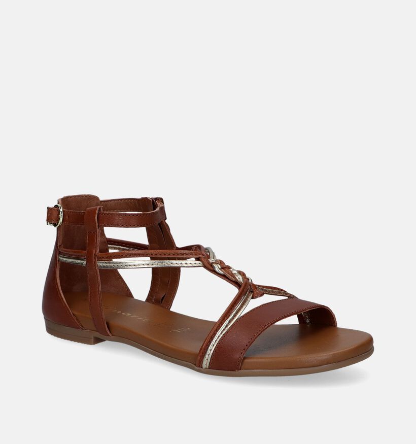 Tamaris Sandales avec talon fermé en Cognac pour femmes (338244)