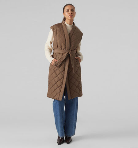 Manteau long marron