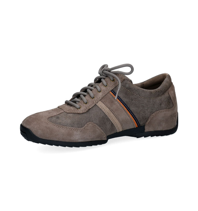 Pius Gabor Taupe Veterschoenen in daim (296686)
