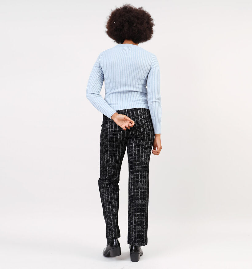 Pieces Crista T-shirt manches longues en Bleu pour femmes (348372)