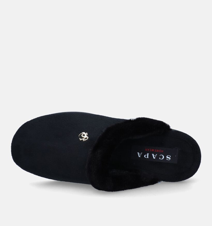 Scapa Zwarte Pantoffels voor dames (332663)