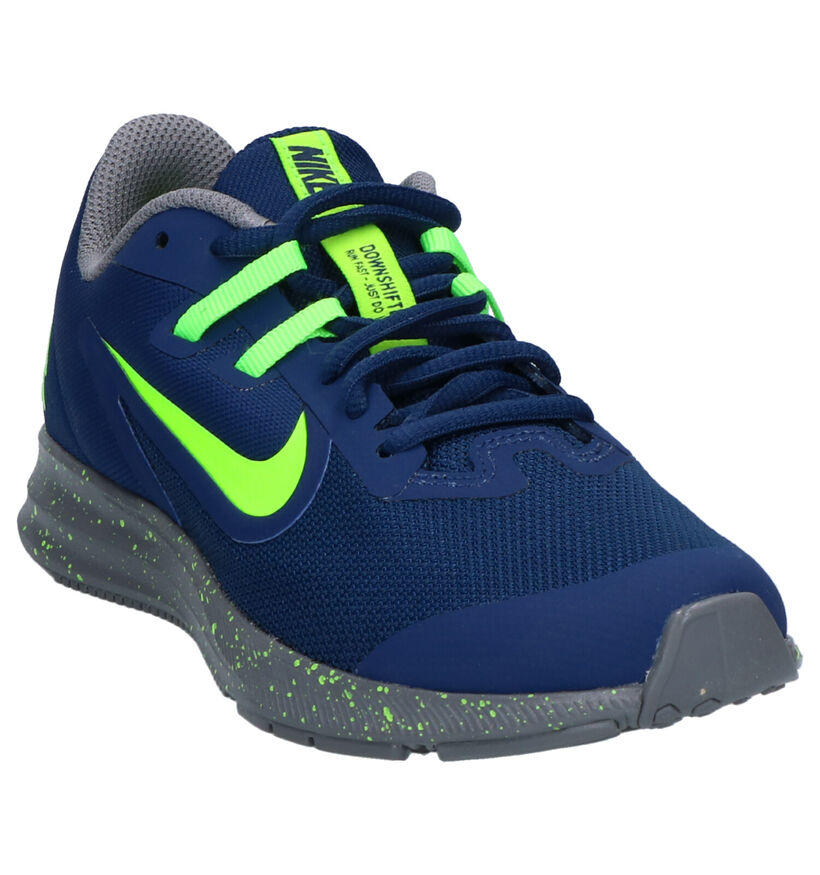 Nike Downshifter Blauwe Sneakers in stof (254107)