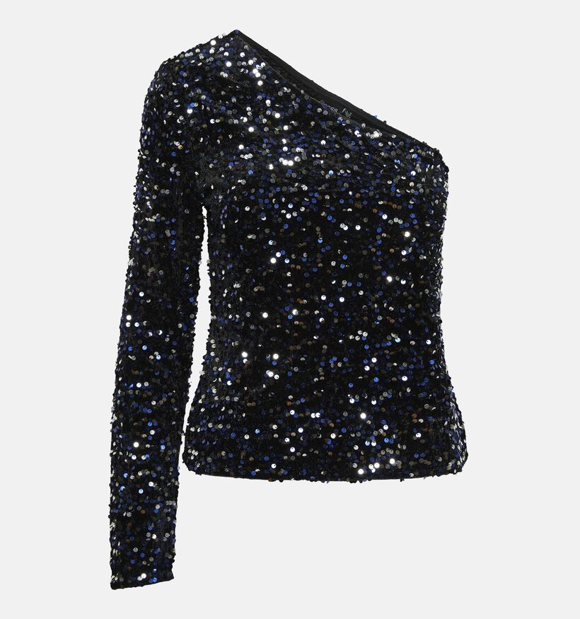 Pieces Kam Zwarte One shoulder trui voor dames (348357)