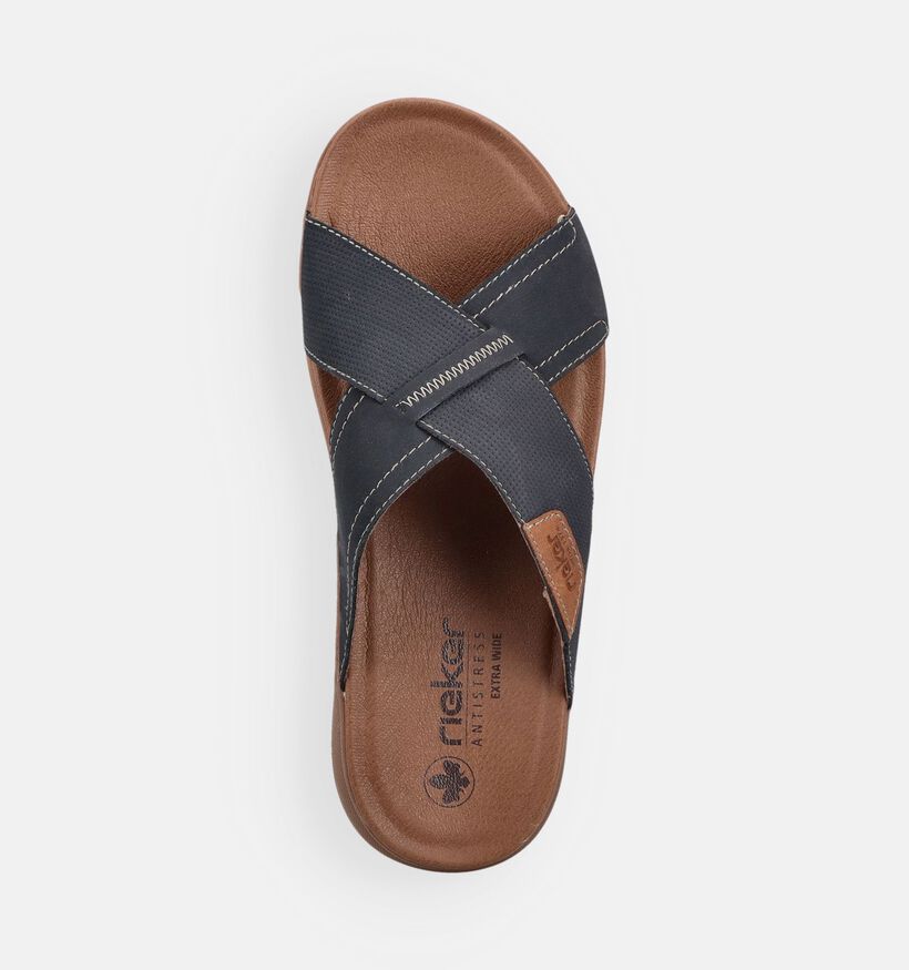 Rieker Donkerblauwe Slippers voor heren (370517)