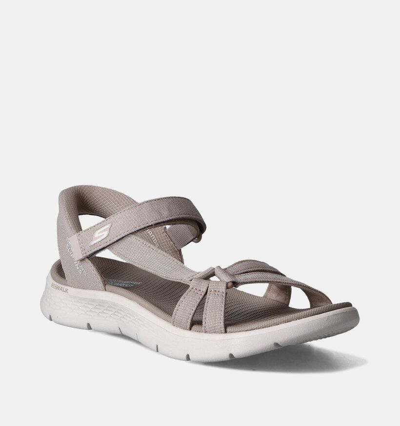 Skechers Go Walk Flex Illuminate Sandales en Taupe pour femmes (354741)