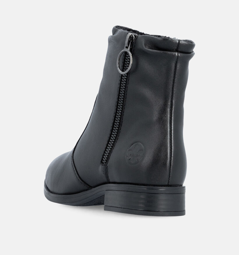Rieker Bottines motardes en Noir pour femmes (379972) - pour semelles orthop&eacute;diques
