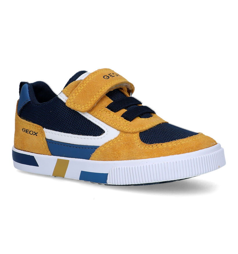 Geox Kilwi Gele Sneakers voor jongens (320612) - geschikt voor steunzolen