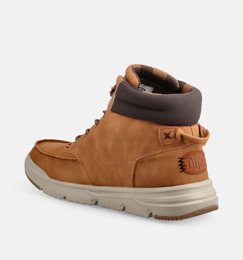 HEYDUDE Bradley II Classic Cognac Boots met Veters voor heren (378089) - geschikt voor steunzolen