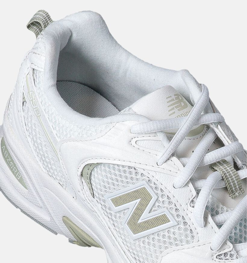 New Balance 530 Baskets en Blanc pour femmes (349732) - pour semelles orthopédiques