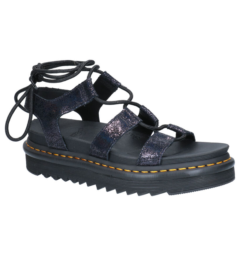 Dr. Martens Nartilla Zwarte Sandalen in leer (265533)