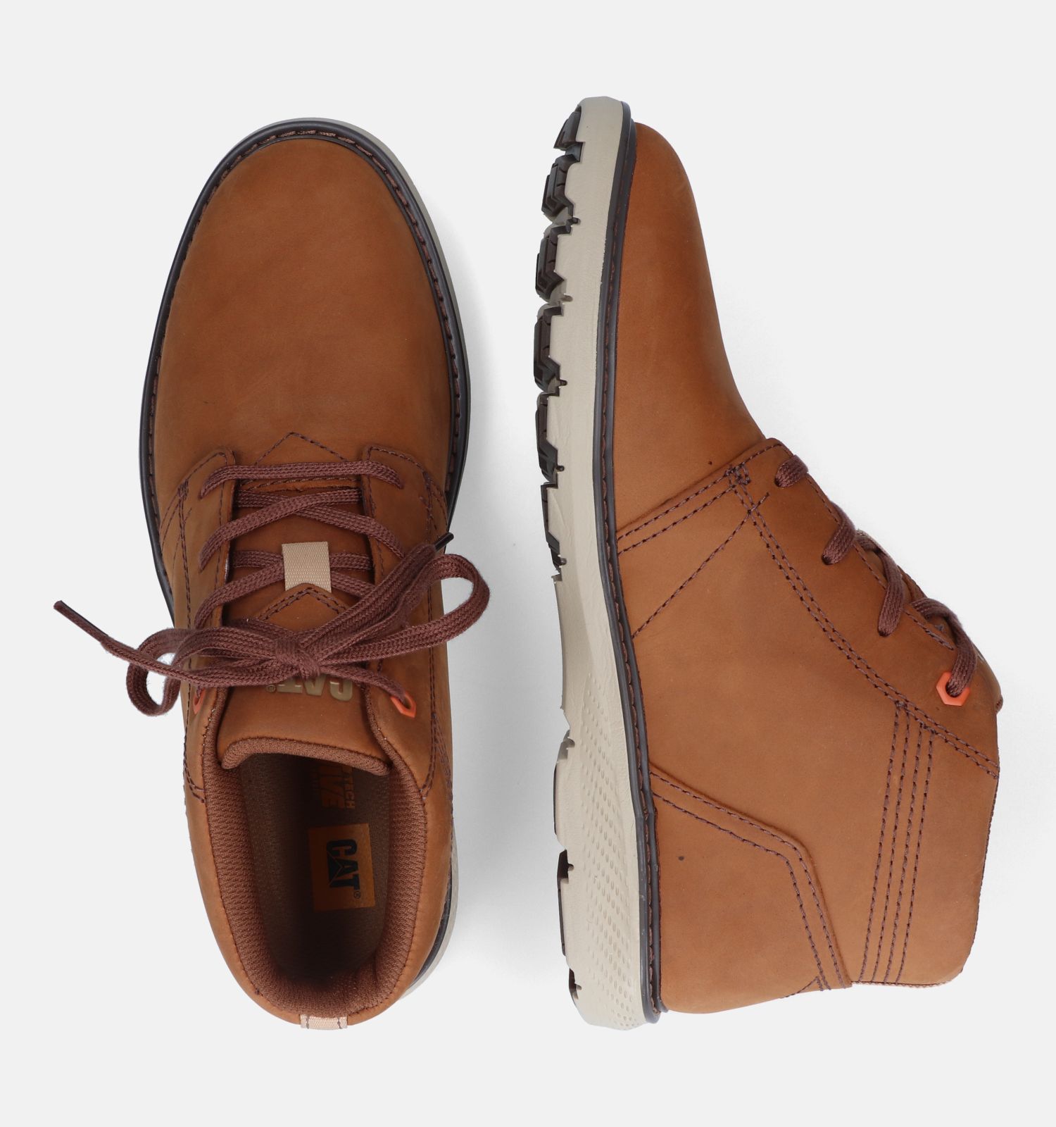 Caterpillar Trey Cognac Hoge Schoenen Heren Hoge schoenen Online op TORFS.BE