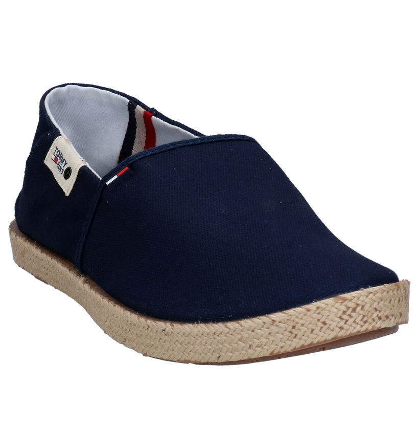 Tommy Hilfiger Blauwe Instappers in stof (268640)