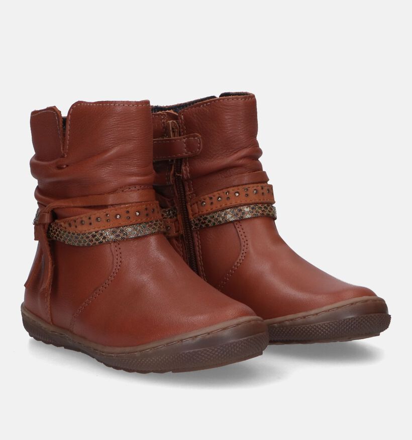 Kipling Bella Bottes courtes en Cognac pour filles (332011) - pour semelles orthopédiques