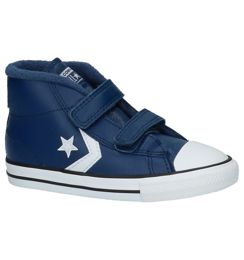 Converse Baskets hautes en Bleu en cuir (222429)