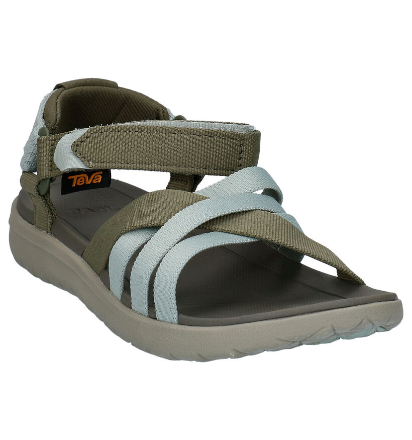 Teva Sanborn Kaki Sandalen in stof (270613)