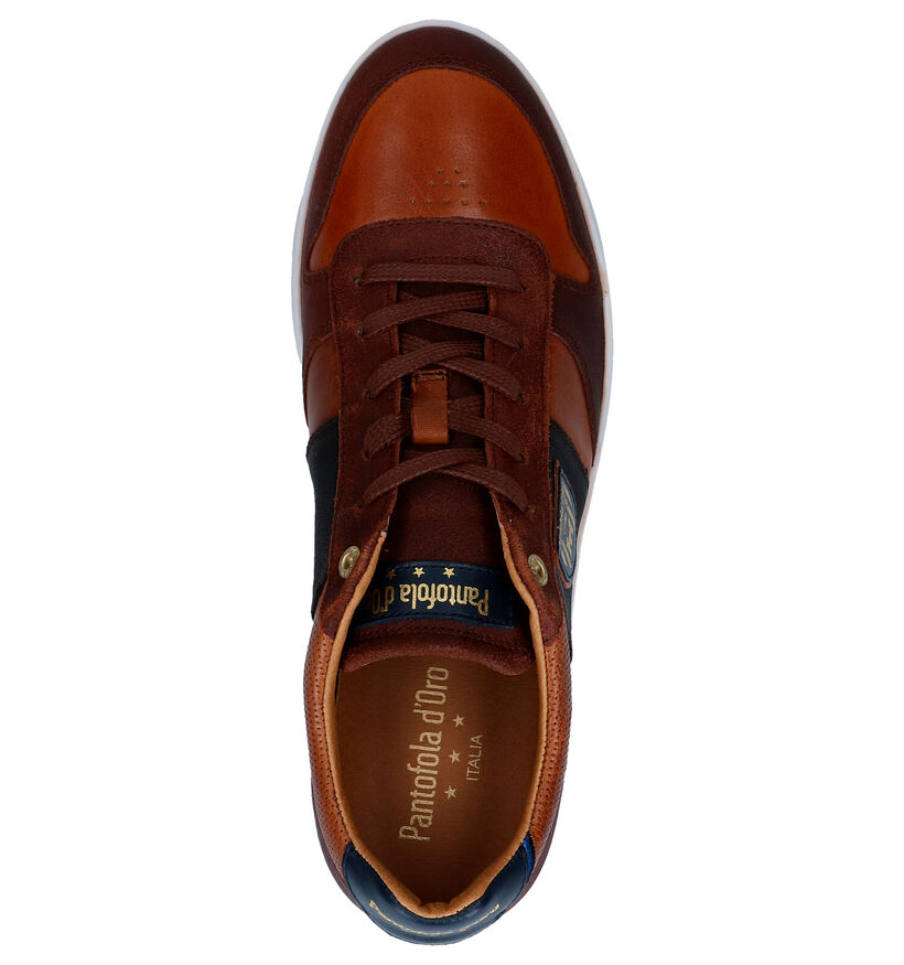 Pantofola d'Oro Milito Chaussures à lacets en Cognac pour hommes (305441) - pour semelles orthopédiques