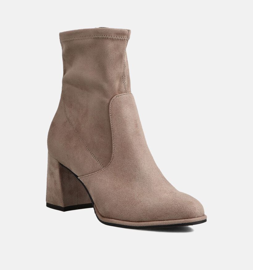 Tamaris Bottines à talons en Taupe pour femmes (362731)