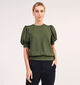 Minus Livana Sweatshirt en Vert kaki pour femmes (359849)