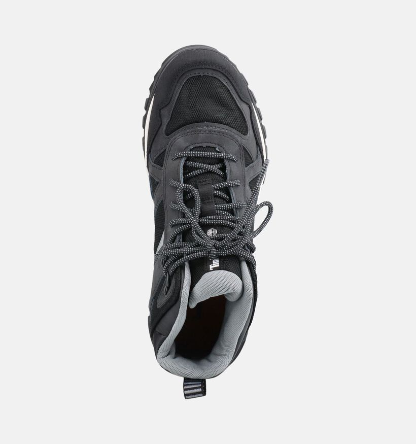 Timberland Lincoln Peak Mid Waterproof Zwarte Wandelschoenen voor jongens, meisjes (377368) - geschikt voor steunzolen