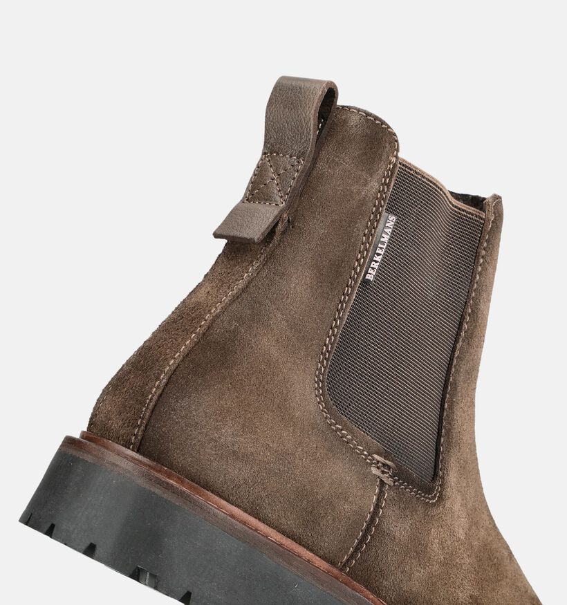 Berkelmans Paletti Bottines Chelsea en Marron pour hommes (379065) - pour semelles orthop&eacute;diques