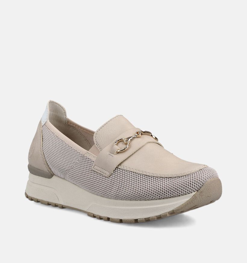 Rieker Beige Loafers voor dames (367721) - geschikt voor steunzolen