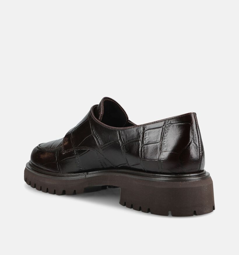 Paul Green Donkerbruine Loafers voor dames (379780)