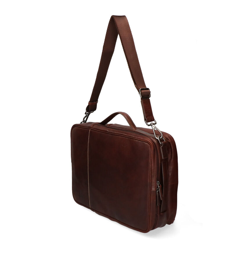 Maverick RG Sac à dos professionnel en Marron en cuir (315568)