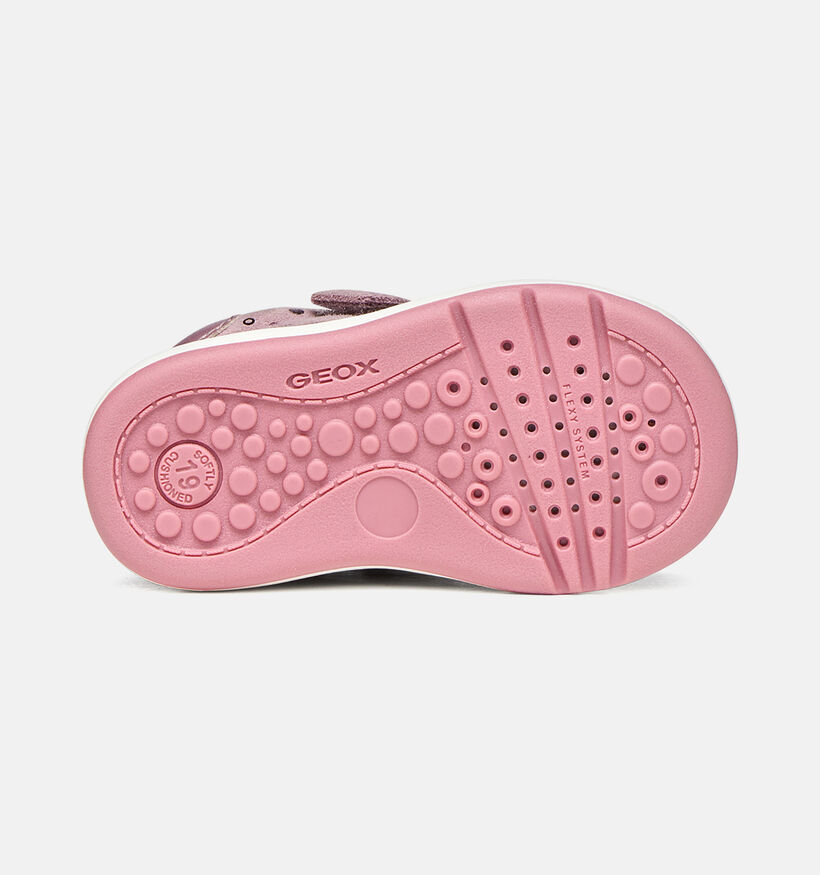 Geox Biglia Girl Baskets montantes en Rose pour filles (377729) - pour semelles orthop&eacute;diques
