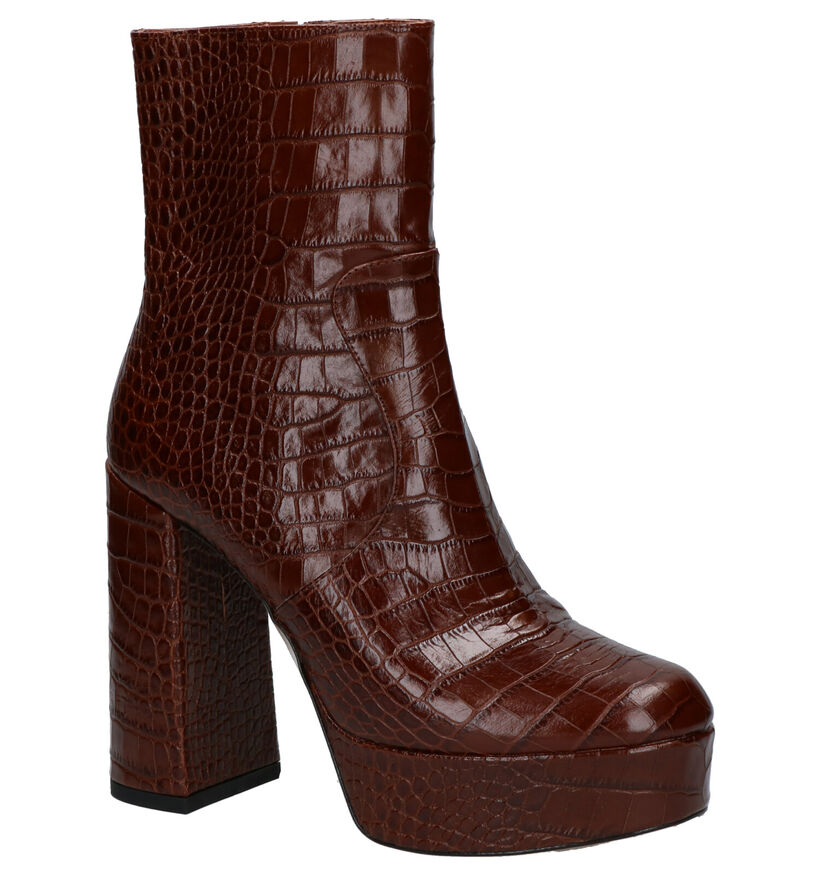 Via Limone Bottes basses en Marron en cuir (259327)