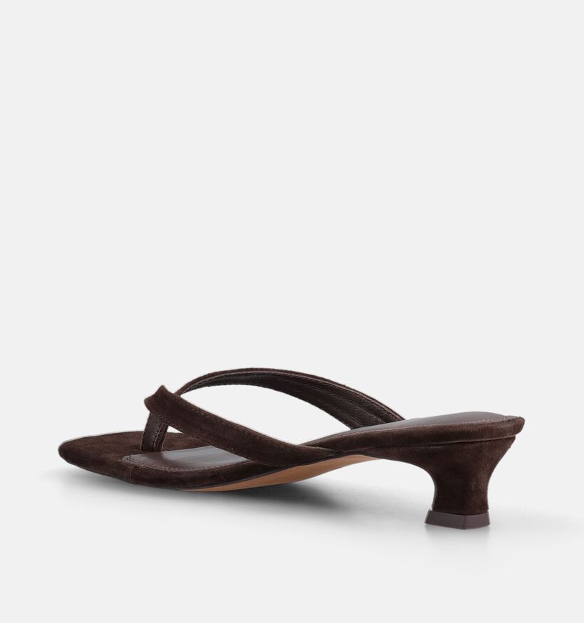 Laurent David Nu-pieds &agrave; talons en Marron pour femmes (373661)