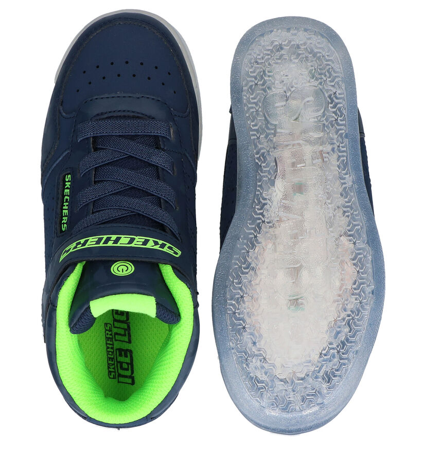 Skechers Ice Lights Ultra Zwarte Sneakers in kunstleer (294011)