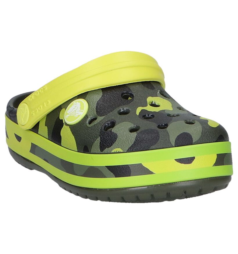 Crocs Crocband Multi Graphic Nu-pieds en Vert en synthétique (245180)