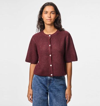 Pieces Vestes Rose/Bordeaux