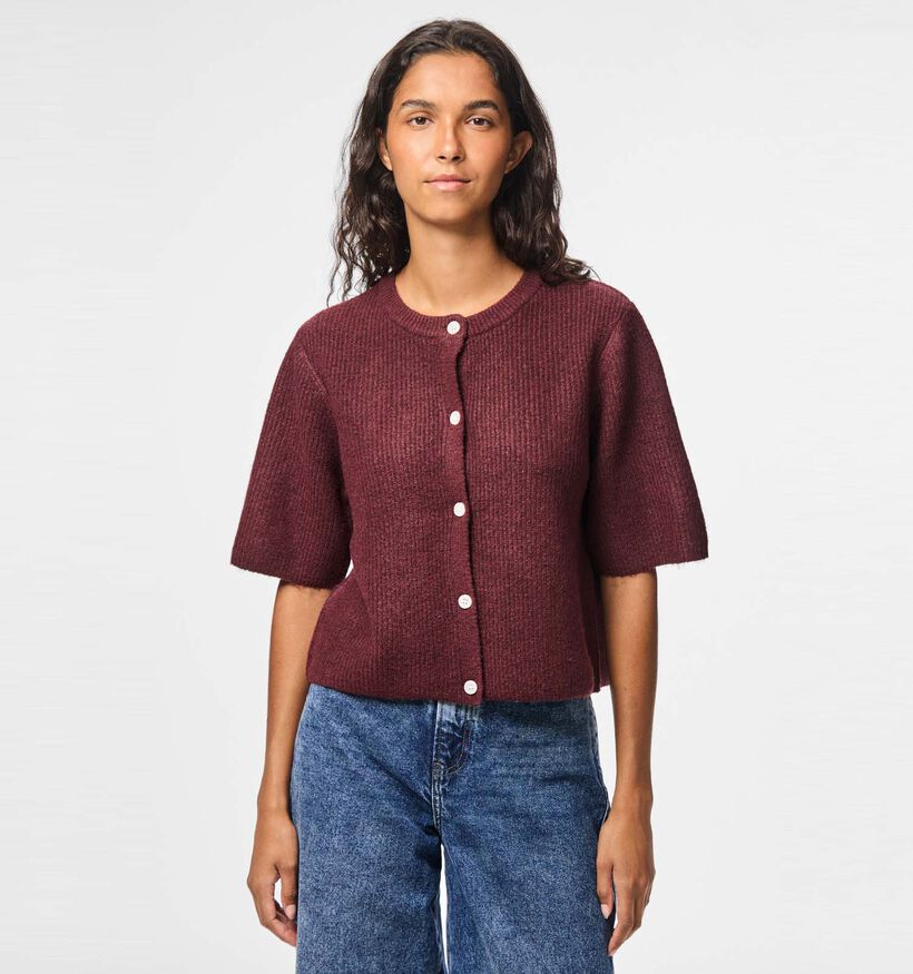 Pieces Silly Gilet en Bordeaux pour femmes (378371)