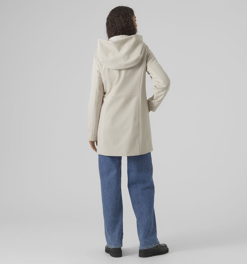 Vero Moda Softshelldonna Manteau long en Beige pour femmes (352104)