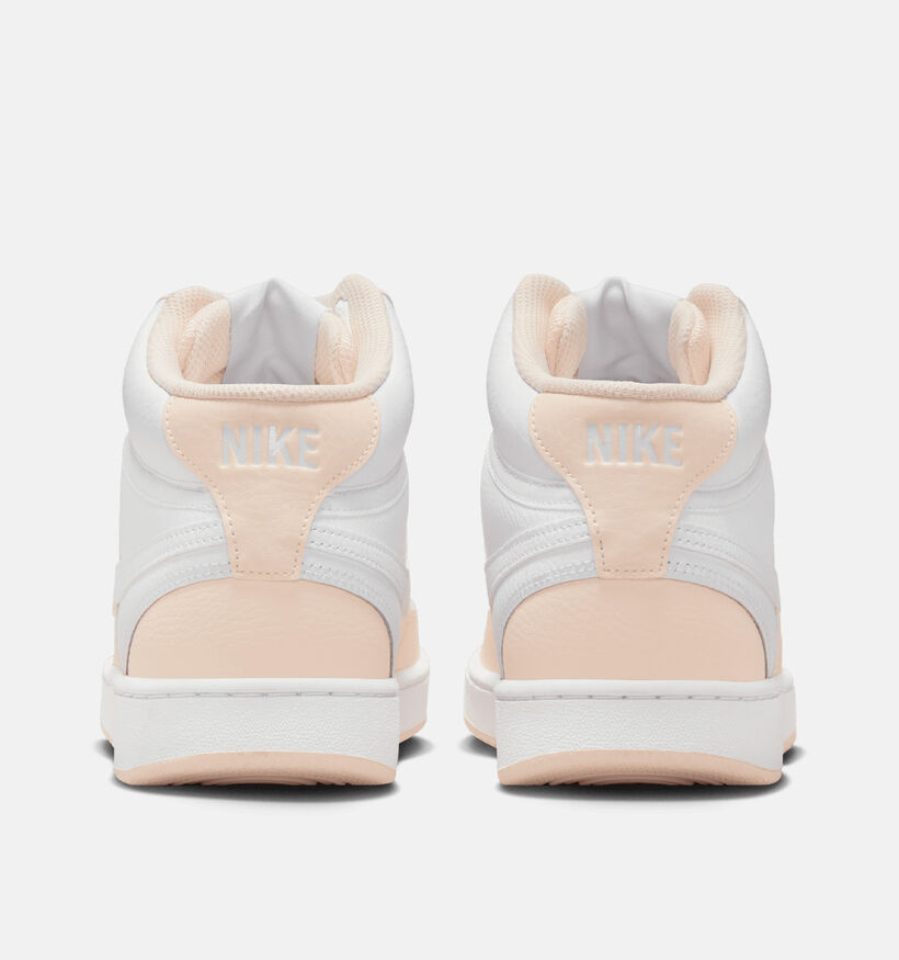 Nike Court Vision Mid Baskets en Blanc pour femmes (343725)