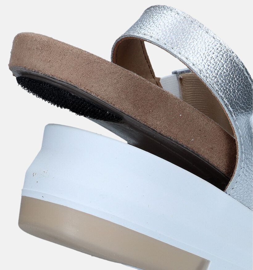 Solemade Maira Sandales pour semelles orthopédiques en Argent pour femmes (339716) - pour semelles orthopédiques