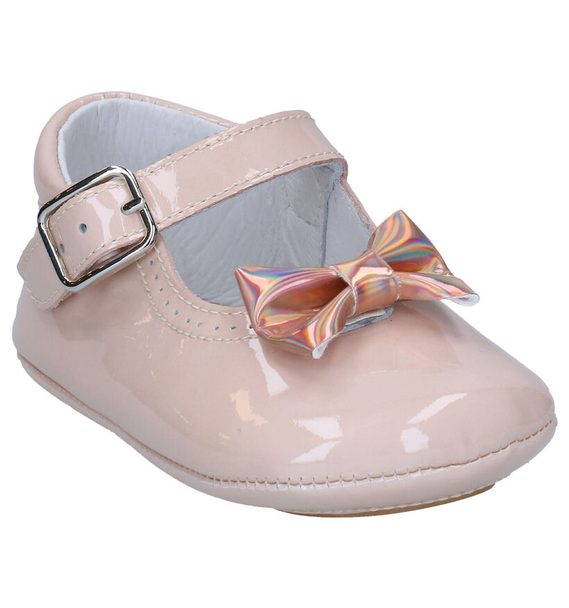 Beberlis Pehoe Chaussons Bébe en Rose en verni (287461)