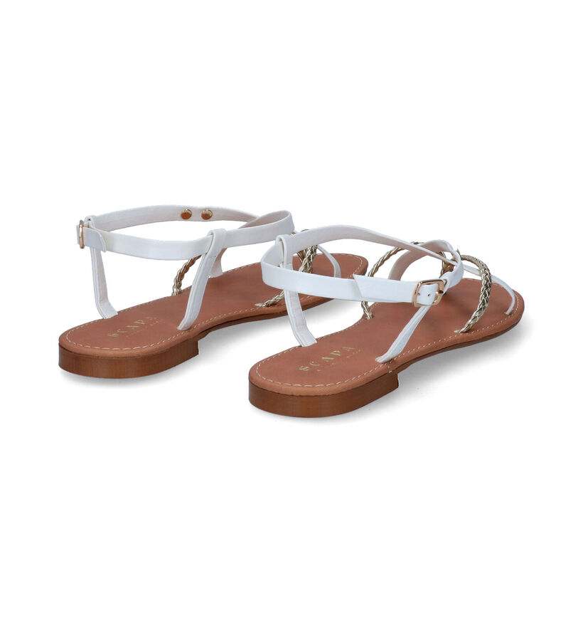 Scapa Witte Sandalen in kunstleer (307060)