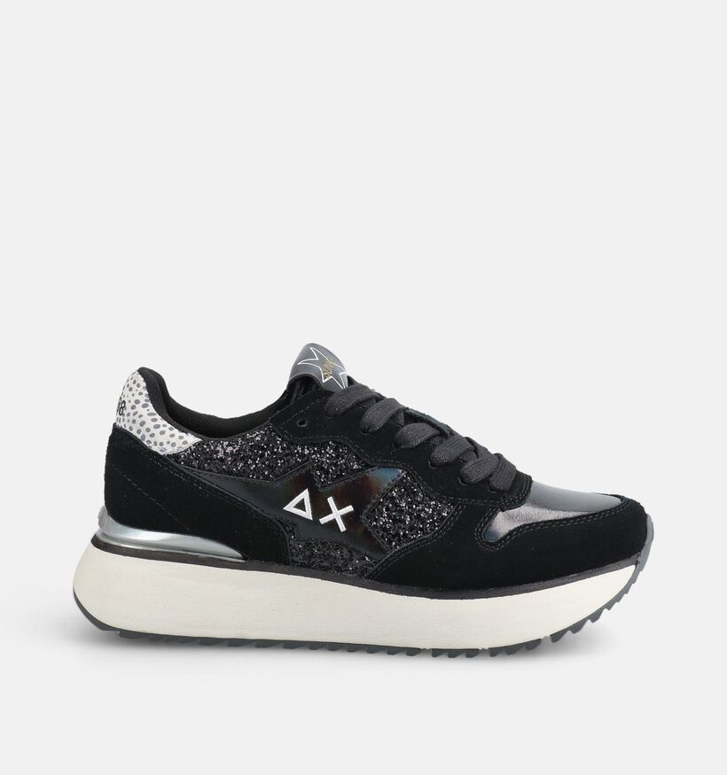Sun68 Big Stargirl Glitter Zwarte Sneakers voor dames (379721) - geschikt voor steunzolen