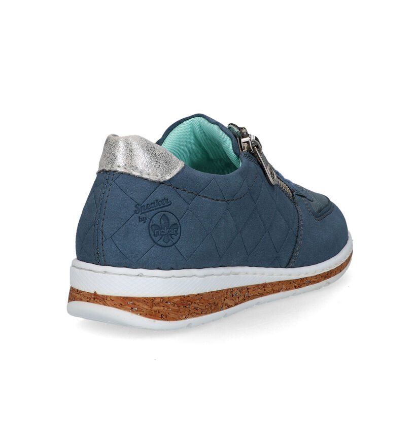 Rieker Blauwe Veterschoenen voor dames (320344)