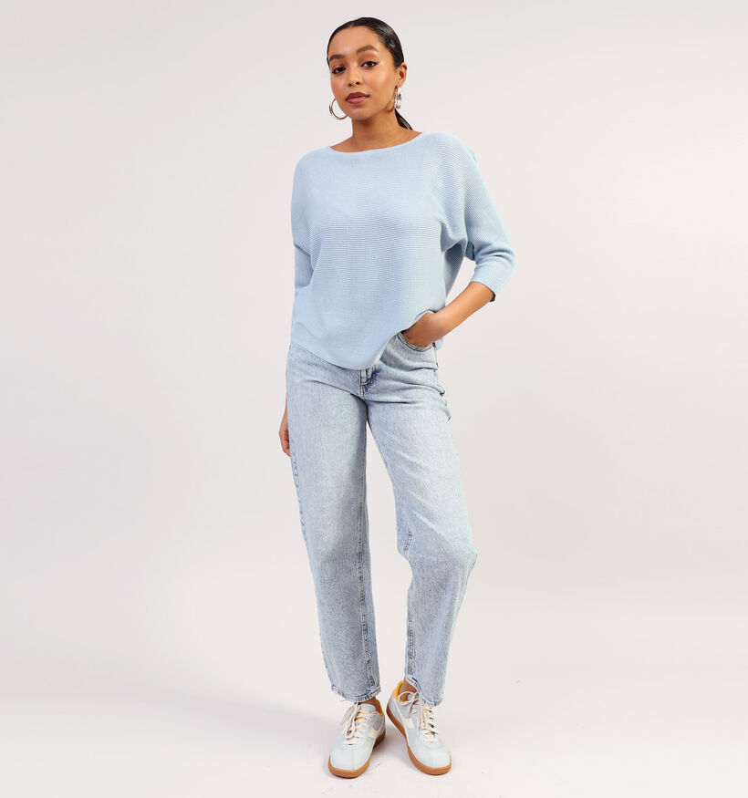 Vero Moda Nora 3/4 Boatneck Blauwe Trui voor dames (352223)