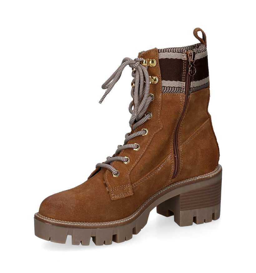 Tamaris Boots à lacets en Cognac en nubuck (296789)